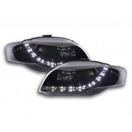 Phare Daylight LED DRL look Audi A4 type 8E 04-08 noir, Audi