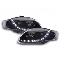 Phare Daylight LED DRL look Audi A4 type 8E 04-08 noir, Nouveaux produits fk