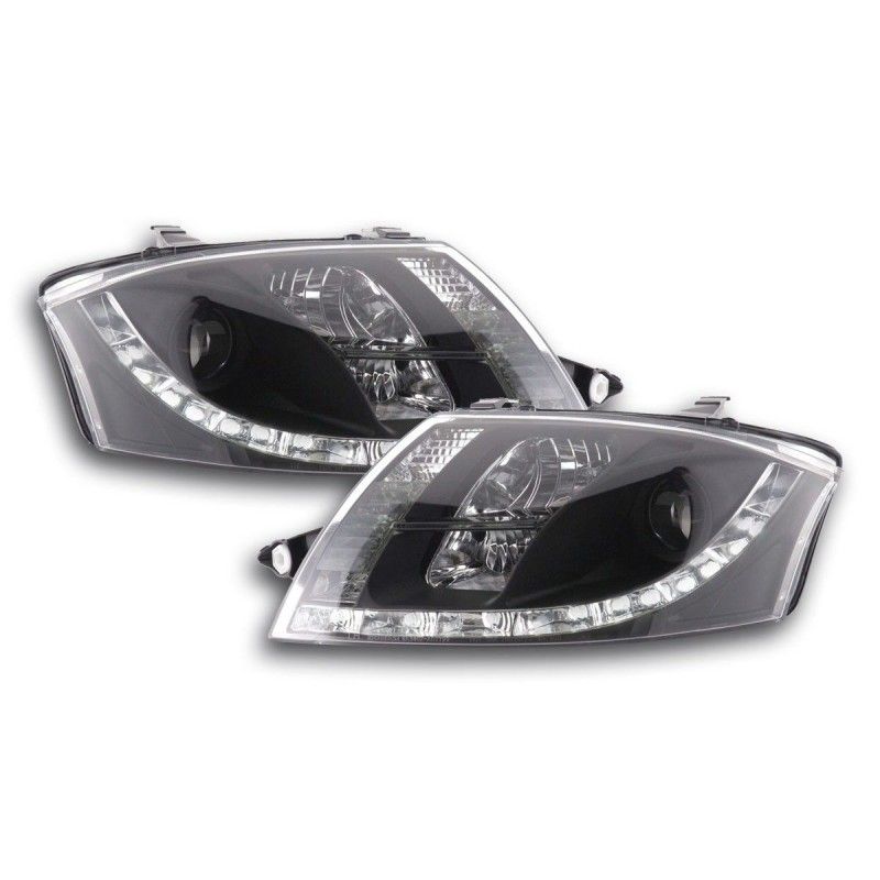 Phares Daylight LED feux de jour Audi TT type 8N 98-06 noir, Eclairage Audi