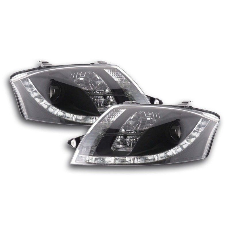 Phares Daylight LED feux de jour Audi TT type 8N 98-06 noir, Eclairage Audi