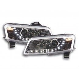 Phare Daylight à LED DRL look Fiat Stilo 3 portes. Type 192 01-07 chromé, Eclairage Fiat