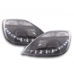 Phare Daylight LED DRL look Ford Fiesta type MK6 03-07 noir, Eclairage Ford