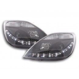 Phare Daylight LED DRL look Ford Fiesta type MK6 03-07 noir, Nouveaux produits fk