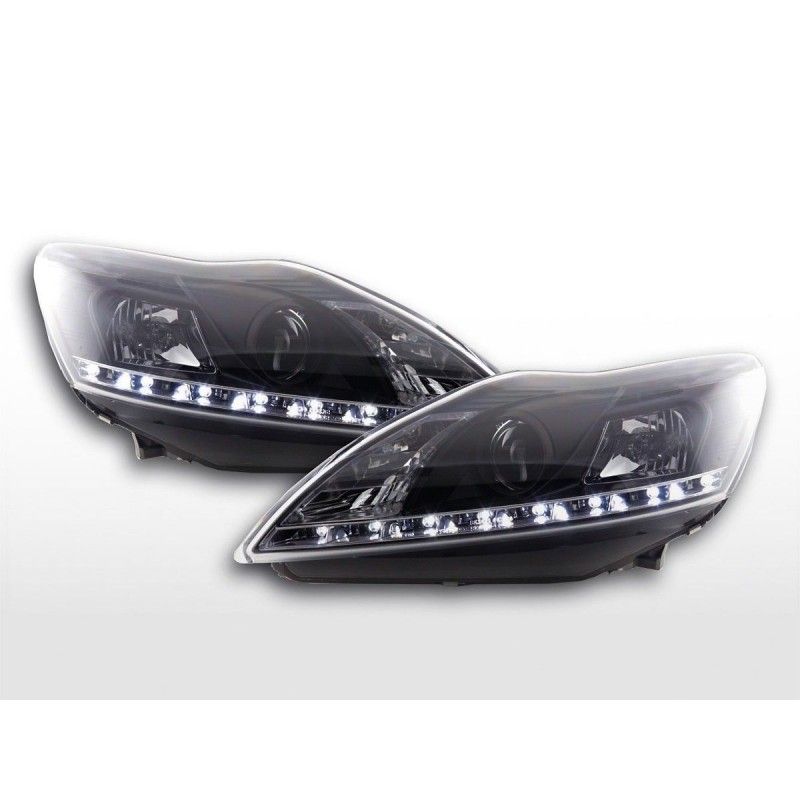 Phare Daylight à LED DRL look Ford Focus 3/5 portes. 08- noir, Eclairage Ford