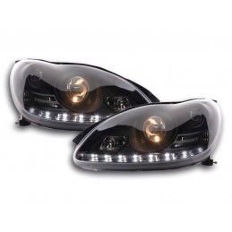 Phare Daylight LED DRL look Mercedes Classe S W220 02-05 noir, Eclairage Mercedes