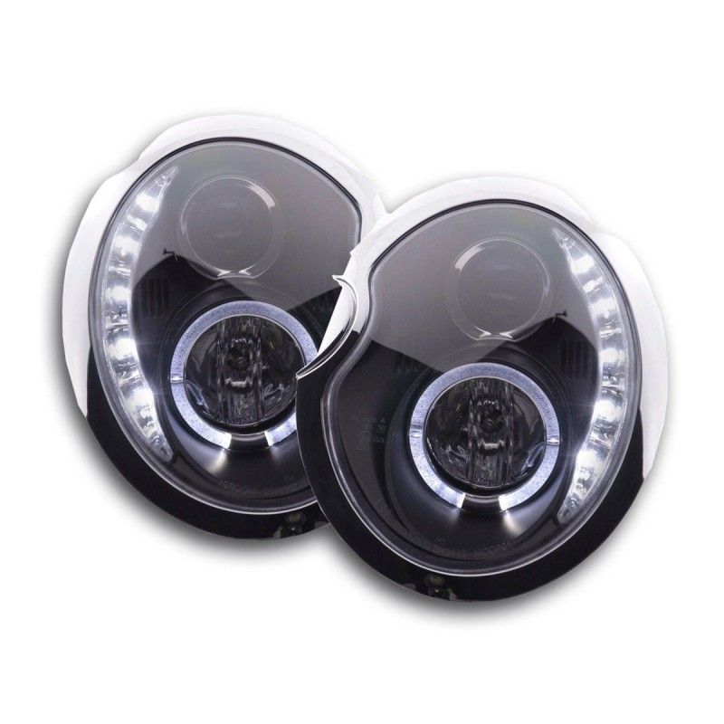 Phare Daylight LED DRL look Mini Cooper type R50 01-06 noir, Eclairage Bmw
