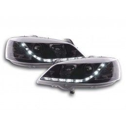 Phares Daylight LED feux de jour Opel Astra G 98-03 noir, Eclairage Opel