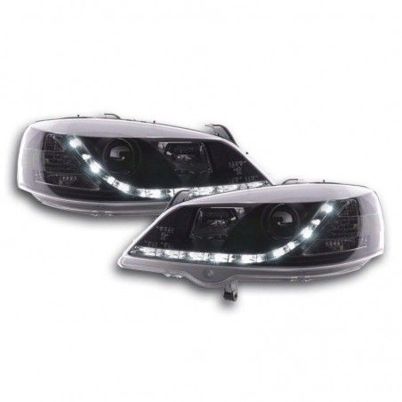 Phares Daylight LED feux de jour Opel Astra G 98-03 noir, Eclairage Opel