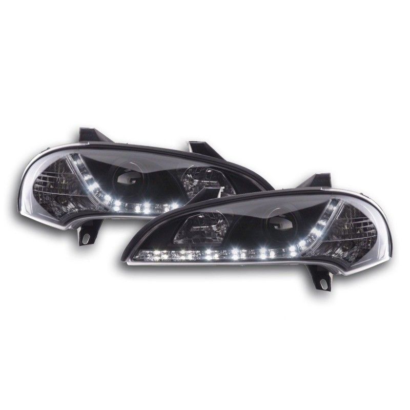 Phare Daylight LED DRL look Opel Tigra 95-03 noir, Eclairage Opel