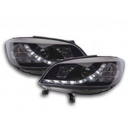 Phare Daylight LED DRL look Opel Zafira A 99-04 noir, Eclairage Opel