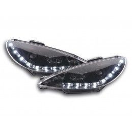 Phare Daylight LED Feux Diurnes Peugeot 206 Type S16 98- Noir, Nouveaux produits fk