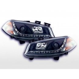 Phare Daylight à LED DRL look Renault Megane 2 3/5 portes. 03-06 noir, Renault
