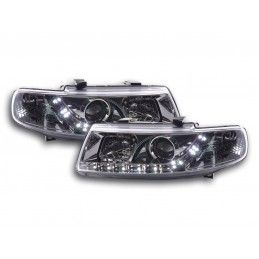 Phare Daylight LED look DRL Seat Leon type 1M 99-05 chrome, Eclairage Seat