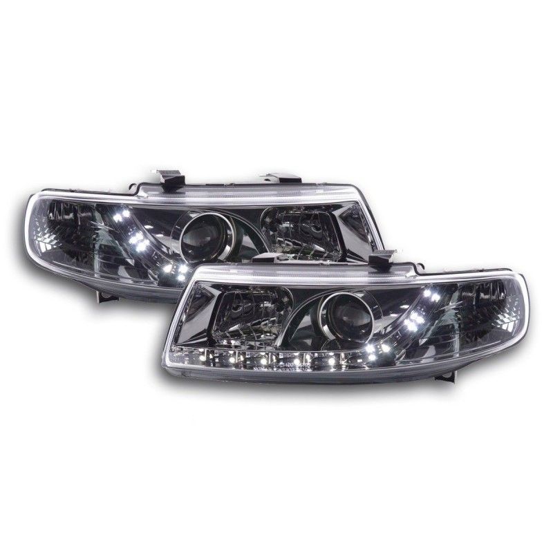 Phare Daylight LED look DRL Seat Leon type 1M 99-05 chrome, Eclairage Seat