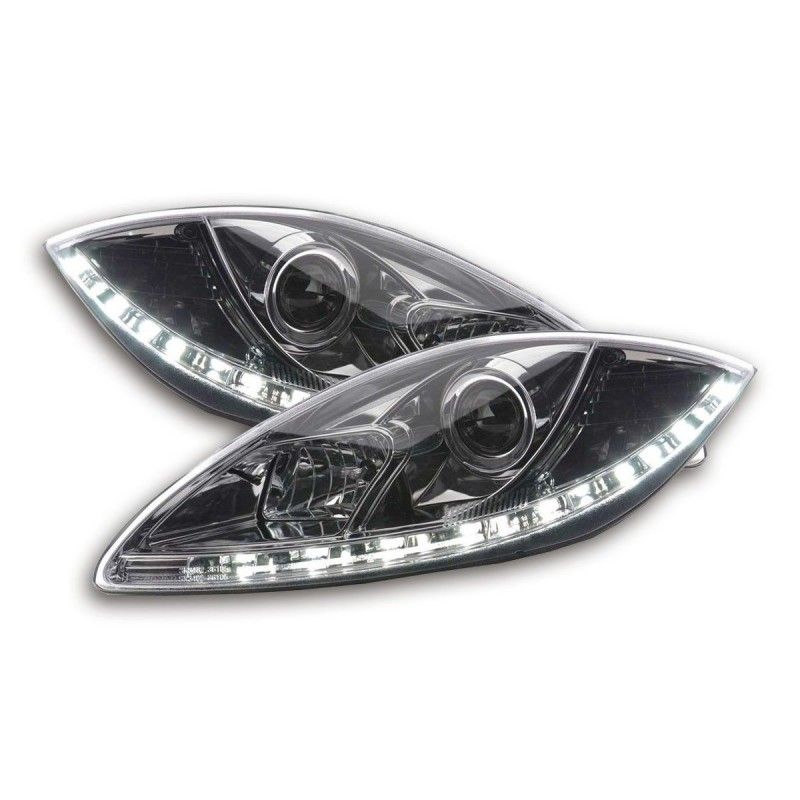 Phare Daylight LED feux de jour Seat Leon 1P / Altea / Toledo 5P chrome, Eclairage Seat