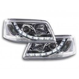 Phare Daylight LED look DRL VW Bus type T5 03-09 chrome, T5