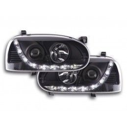 Phare Daylight LED DRL look VW Golf 3 type 1HXO 1EXO 91-97 noir, Nouveaux produits fk