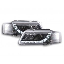 Kit de phares Daylight LED feux de jour VW Passat type 3B 97-00 noir, Eclairage Volkswagen