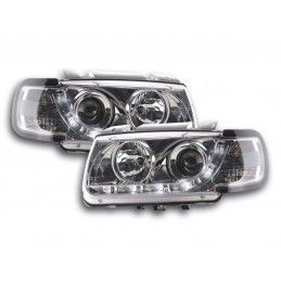 Phare Daylight LED DRL look VW Polo type 6N 94-99 chrome, Eclairage Volkswagen