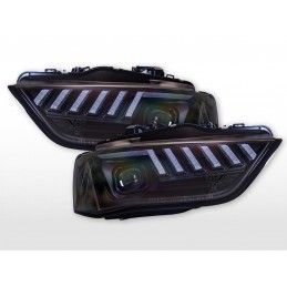 Kit phares xénon Feux diurnes LED Audi A4 8K année 13-15 noir, Eclairage Audi
