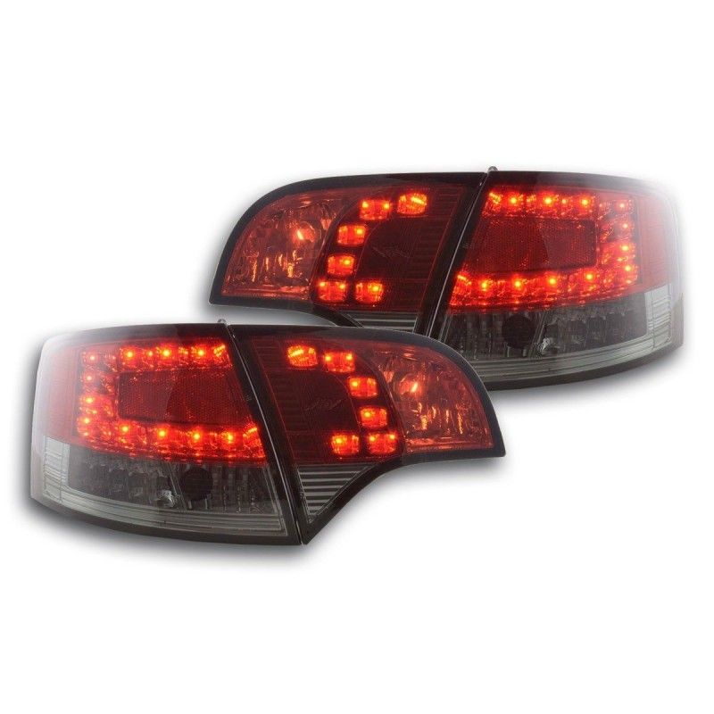 Kit feux arrières à LED Audi A4 Avant type 8E 04-08 rouge / noir, Eclairage Audi