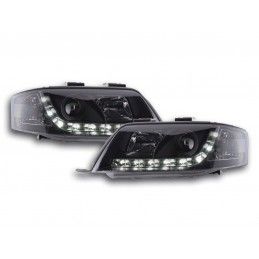 Phares Daylight LED feux de jour Audi A6 4B 97-00 noir, Eclairage Audi