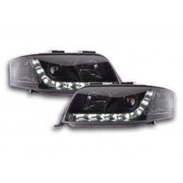 Phare Daylight LED feux de jour Audi A6 4B 01-03 noir, Eclairage Audi