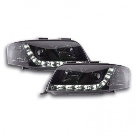 Phare Daylight LED feux de jour Audi A6 4B 01-03 noir, Eclairage Audi