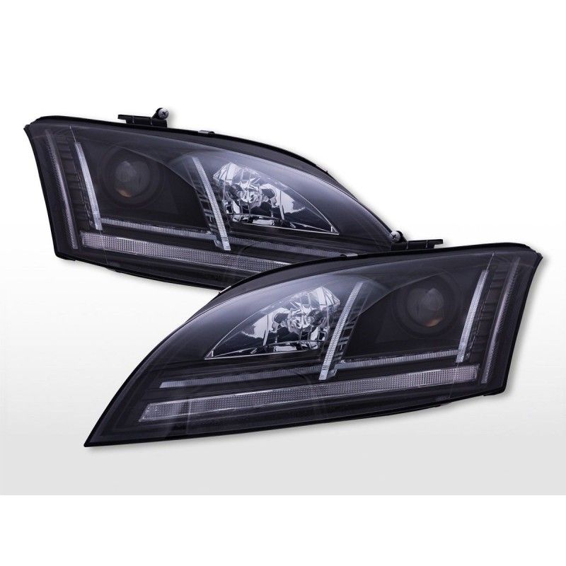 Kit phares xénon avec feux diurnes LED Audi TT (8J) 2006-2013 noir, Eclairage Audi