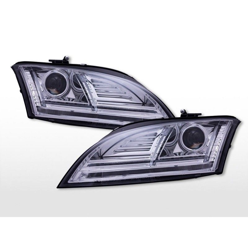 Phares diurnes avec feux diurnes à LED Audi TT (8J) 2010-2014 chrome, Eclairage Audi