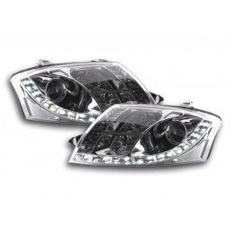 Phares Daylight LED feux de jour Audi TT type 8N 99-05 chrome, Eclairage Audi
