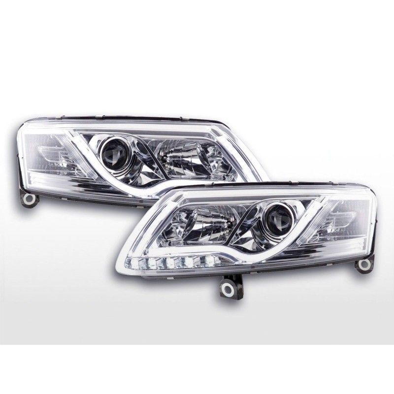 Phare Daylight LED feux de jour Audi A6 type 4F 04-08 chrome, Eclairage Audi