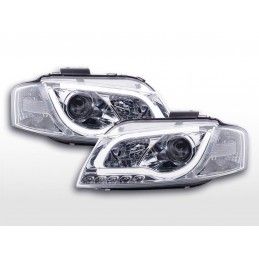 Phare Daylight LED DRL look Audi A3 type 8P / 8PA 03-08 chrome, Eclairage Audi