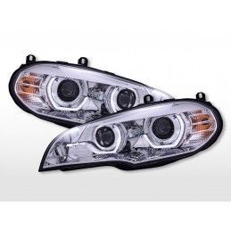 Phares diurnes avec feux de position LED BMW X5 E70 2008-2013 chromé, Eclairage Bmw