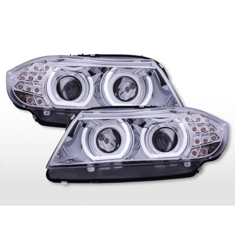 Phares diurnes avec feux de position LED BMW Série 3 E90/E91 2005-2012 chromé, Eclairage Bmw