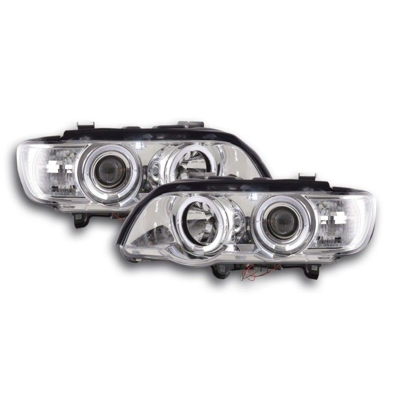 Phare avant BMW X5 E53 98-02 chrome, Eclairage Bmw