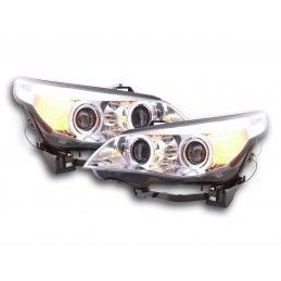 Phares pour BMW Série 5 E60 / E61 03-07 chrome, Eclairage Bmw