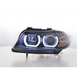 Phare Daylight LED DRL look BMW Série 3 E90 / E91 05-08 noir, Eclairage Bmw