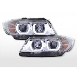 Phare Daylight LED DRL look BMW 3er E90 / E91 05-08 chrome, Eclairage Bmw