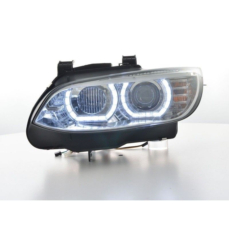 Phares Xenon Daylight LED feux de jour BMW Série 3 E92 / E93 06-10 chrome, Eclairage Bmw