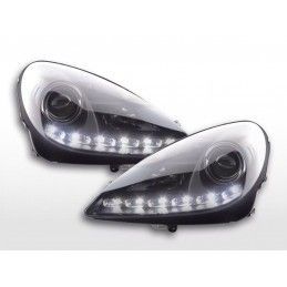 Phare Daylight LED DRL look Mercedes SLK 171 04-11 noir, Eclairage Mercedes