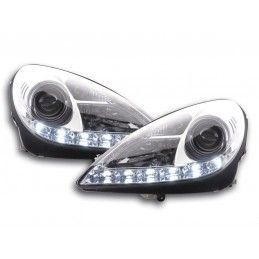 Phares Xenon Daylight LED feux de jour Mercedes SLK R171 chrome, Eclairage Mercedes