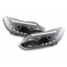 Phare Daylight LED DRL look Ford Focus 3 2010- noir, Eclairage Ford