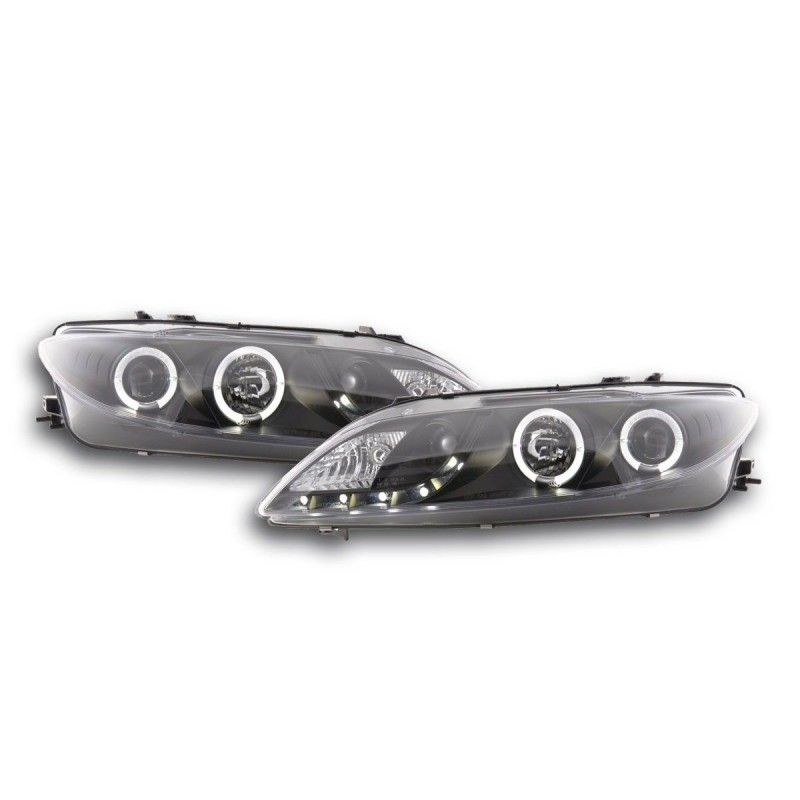 Phare Daylight LED DRL look Mazda 6 Limo 02-07 noir, Mk1 (2002-2007