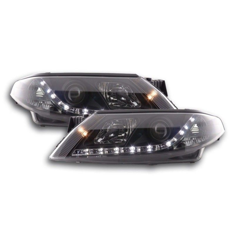 Phare Daylight LED DRL look Renault Laguna (type G) 01-05 noir, Eclairage Renault