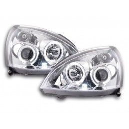 Phares avant Renault Clio 2 3/4/5 portes 01-04 chrome, Nouveaux produits fk