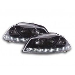 Phare Daylight LED feux de jour Seat Ibiza 3 6L 02-08 noir, Eclairage Seat