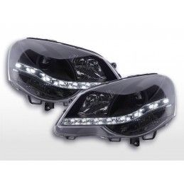 Phare Daylight LED feux de jour VW Polo 4 9N3 noir, Eclairage Volkswagen