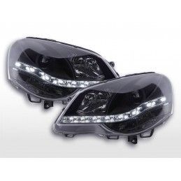 Phare Daylight LED feux de jour VW Polo 4 9N3 noir, Eclairage Volkswagen