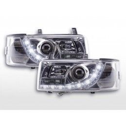 Phares Daylight LED feux de jour VW Bus T4 90-96 chrome, Eclairage Volkswagen